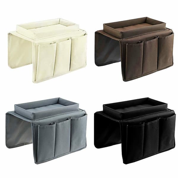 Multi-lomme Sofa Armlene Hengende Oppbevaringsveske Telefon Fjernkontroll Organizer