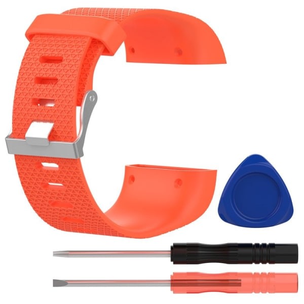 TG Armband kompatibel med Fitbit Surge, Orange - S Orange S
