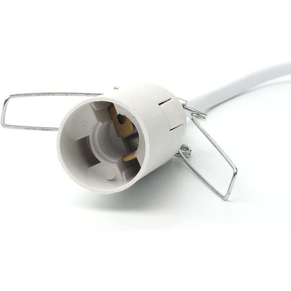 Saltlampekabel med bryter - E14-1,8m - Saltlampe sokkel, hvit