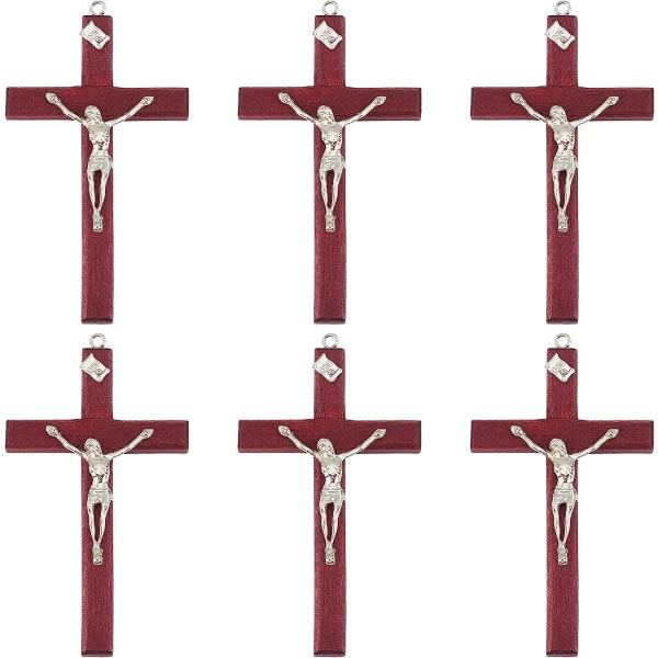 6:a tr?korskrucifix, litet tr? kristna v?ggkors