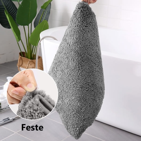 Badmatte, Vattenabsorberende Badmatte, Fluffig Badmatte og Mikrofiber