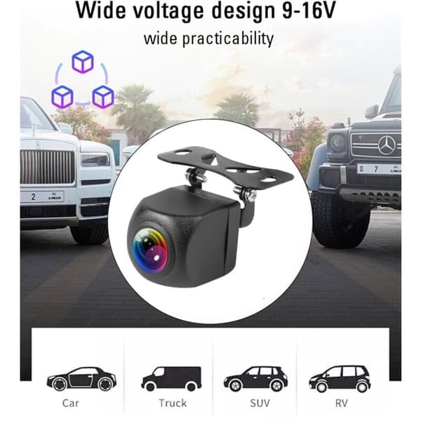 Trådløst Ryggekamera for Bil med WIFI, 170 Grader, Dash Cam, HD Nattsyn, for iPhone, Android, 12V..DEBUNS