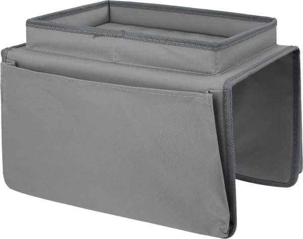 Stykke (grå) Sofa Armlene Organizer - med koppholderbrett - Sofabrett - Stol Hengende Oppbevaringsveske