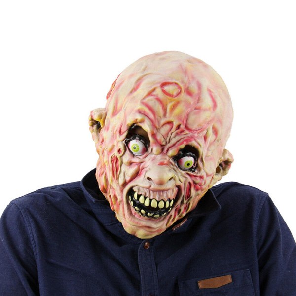 Halloween Mask Latex Full Face Skräck Skräck Zombie Cosplay