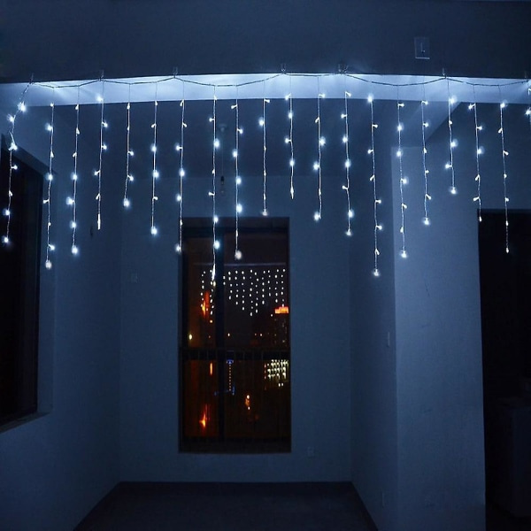 4m 13ft 96 LED-ljusslingor Dip LED Utdragbar Gardin