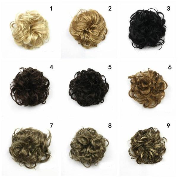 TG Hårbulle Hårförlängning Curly Scrunchie 16