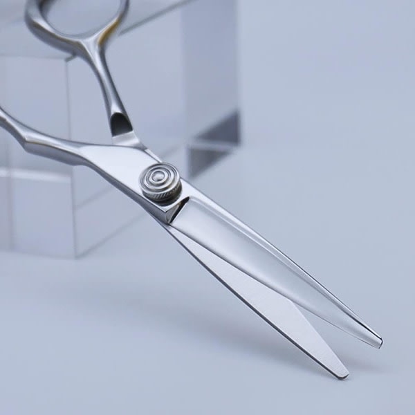 TG 5,5 tums professionell sax för hårklippning - Handgjord frisörsax i stål - rakkniv och förskjutna kanter för att klippa hår