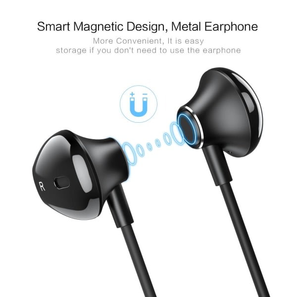 TG Floveme In-Ear Headset, Bluetooth, 4 timers spilletid - Sort Sort