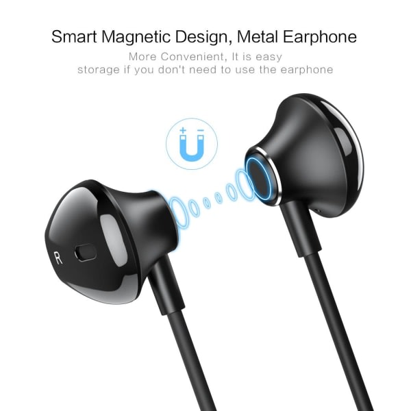 TG Floveme in-ear headset, Bluetooth, 4h speltid - Svart