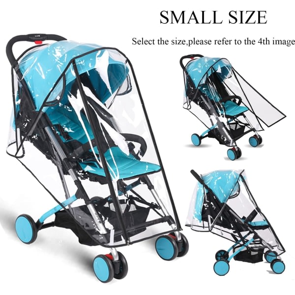 TG Barnvagn dubbel dragkedja öppet cover (liten) Barnvagn vädervik