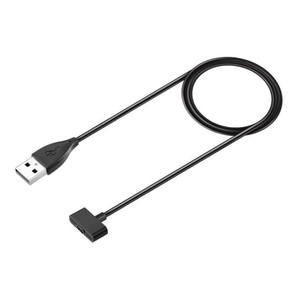 TG Fitbit Ionic -yhteensopiva USB Laddningskabel (1m) - Svart Svart