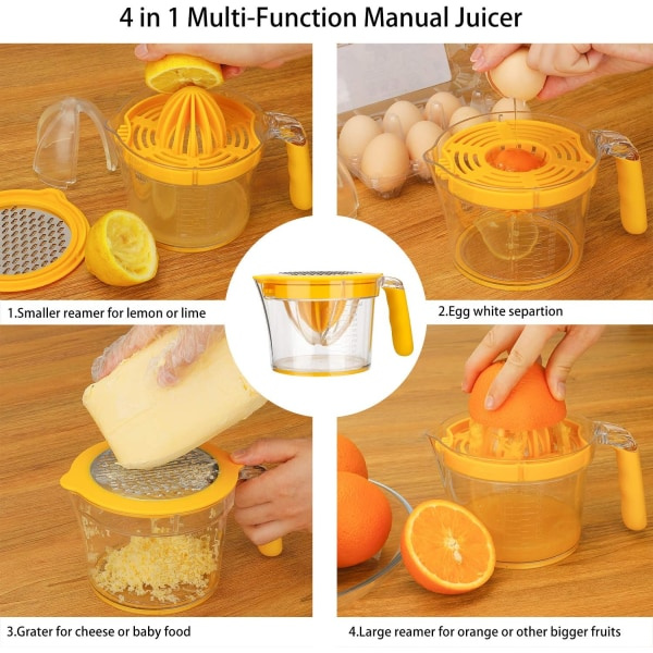 Citron Citrus Appelsin Lime Frugt Juicer Manuel Håndpres Squeezer