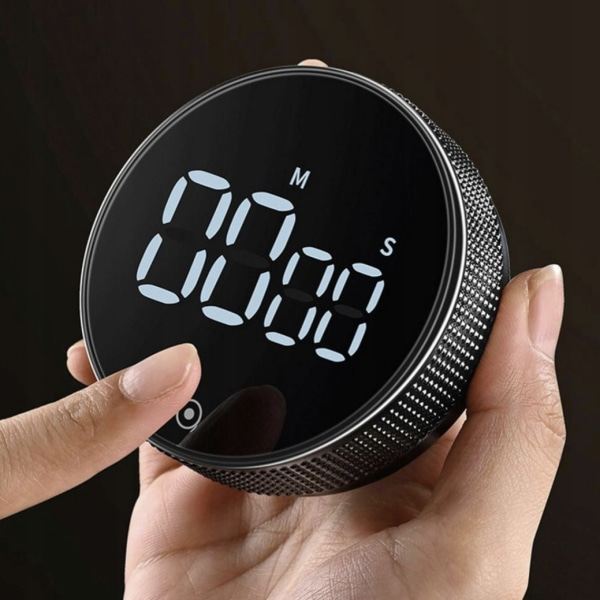 TG Digital Ægtimer med Stopur - Køkkentimer - LED Sort