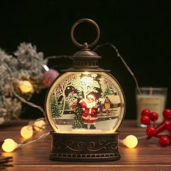 Jul Snöglob, Jul Snöglob Lykta, Tomte Stil 1
