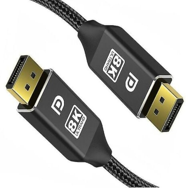 DisplayPort Kabel DP 1.4 til DP 8K 4K Kabel 144Hz 165Hz Display Port Adapter for Video PC Laptop TV DP 1.2 8K Display Port Kabel - 5m