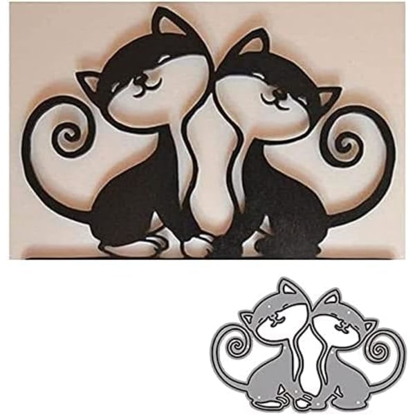 Galaxy Animal Cat Metal Cutting Dies for DIY Scrapbooking Album Prägling Foto Hantverk Papperskort Dekorativt hantverk