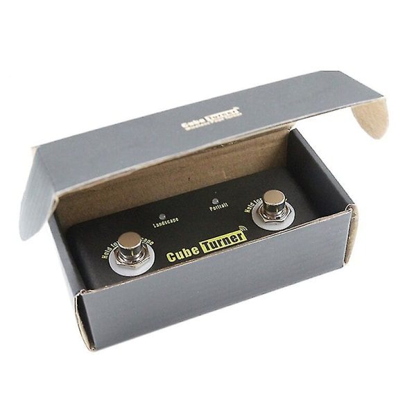 M-vave Cube Turner trådløs sidevenderpedal Oppladbart musikbladvender Støtter Looper-tilkobling Kompatibel med Android Ios Smarttelefoner Bord
