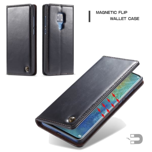 CaseMe Wallet Case med kortslot til Huawei Mate 20-003 Sort