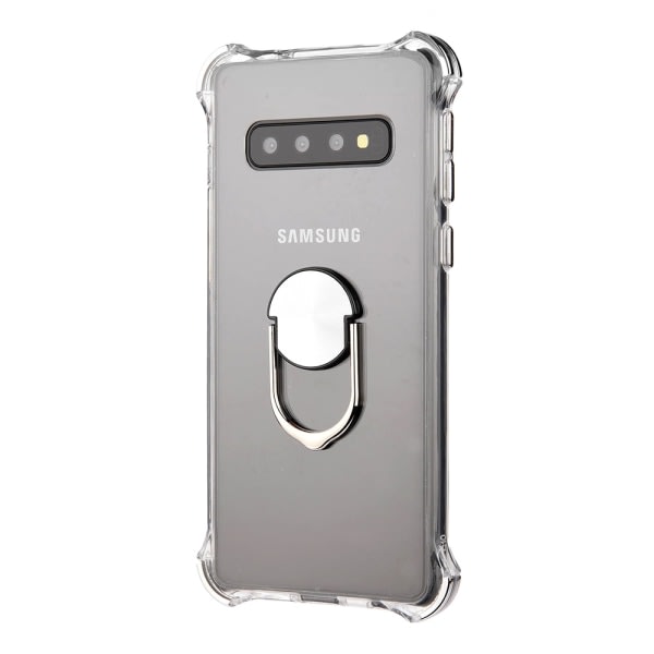 TG Skyddande Skal med Ringhållare - Samsung Galaxy S10+ Silver