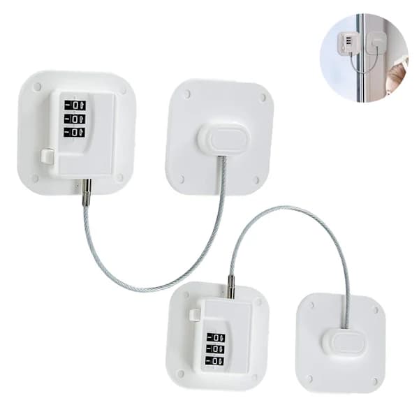 2-pack Refrigerator Lock - Strong Combination Lock for Refrigerator_yux