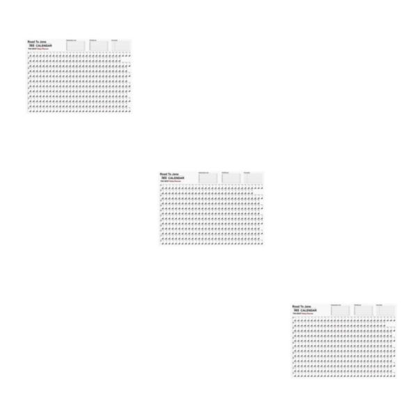1/2/3 Årlig kalenderplanlegger Hengeplanleggingskalender for hjemmet 3 stk