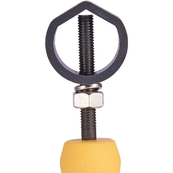 Stans- og meiselholder, Universal Holder stempler opp til 15 mm i diameter med hvitt gummihåndtak for metallbearbeiding