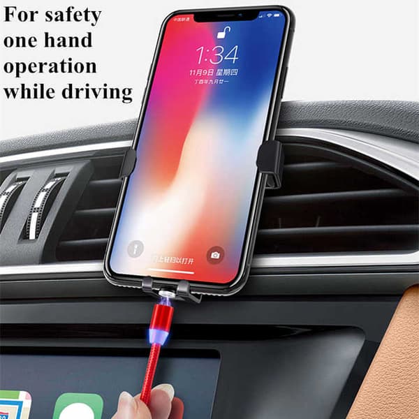 Rak magnet datakabel 3 i 1 magnetisk hurtiglading USB datakabel for mobiltelefon