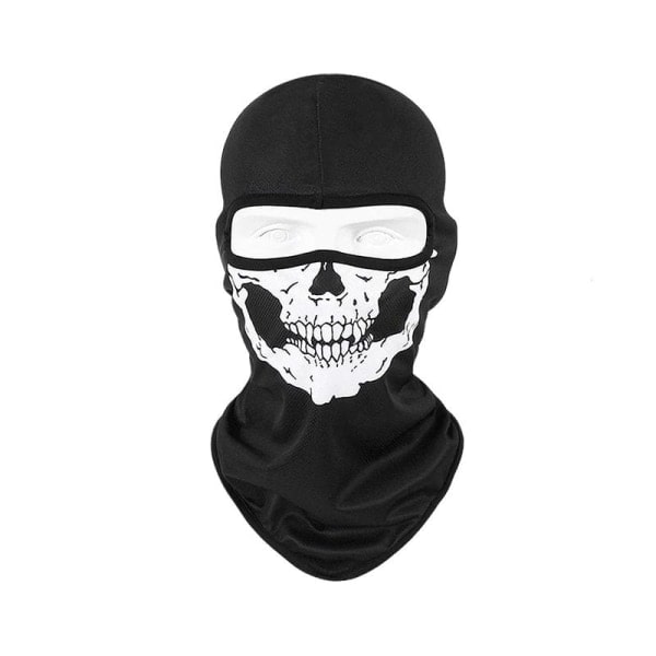 TG Balaclava med Skalle Svart
