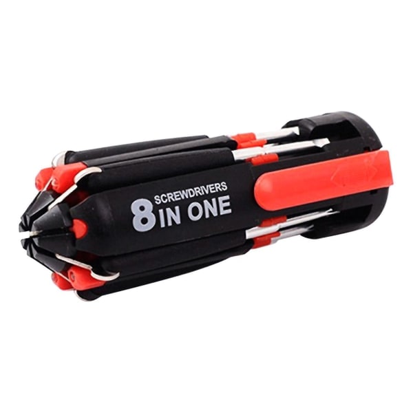 8-i-1 Skrutrekker Phillips LED Lys Skrutrekker