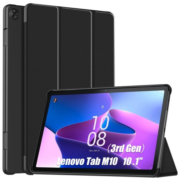 Tri-fold Fodral till Lenovo Tab M10 Gen 3 Sleep - Wake Up Svart