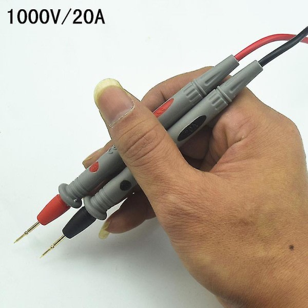 1000V Universal Digital 20A Multimeter Testpenna Finspets Multimeter Penspets Digitalt tillbehör, 1 förpackning