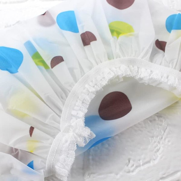 TG Althea Hette. 3-delt vanntett hette Plast Gjenbrukbar hette Elastisk stropp dusj Blå