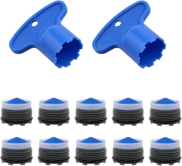 10 stk. - lufter - plastkranfilter - ABS - 18,5 mm - blå - Høy kvalitet - Holdbar