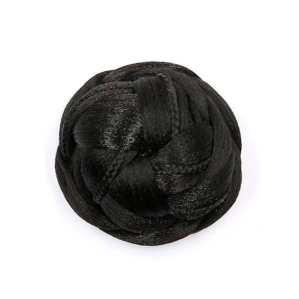 TG Blomma Hårbulle Lockigt Syntetiskt Chignon för Kvinnor