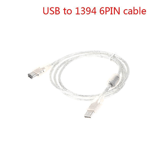 1 X Firewire Ieee 1394 6-stift hane till USB 2.0 hane adapter konverterkabel sladd Shytmv