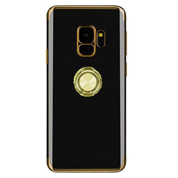 TG Samsung Galaxy S9 - Eksklusiivinen Silikonkotelo Renkaalla Rose Gold