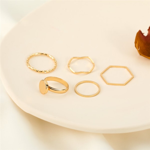 Moteriktig dame ring åpen ring LED ring lillefinger ring sett Amazon ZCW480