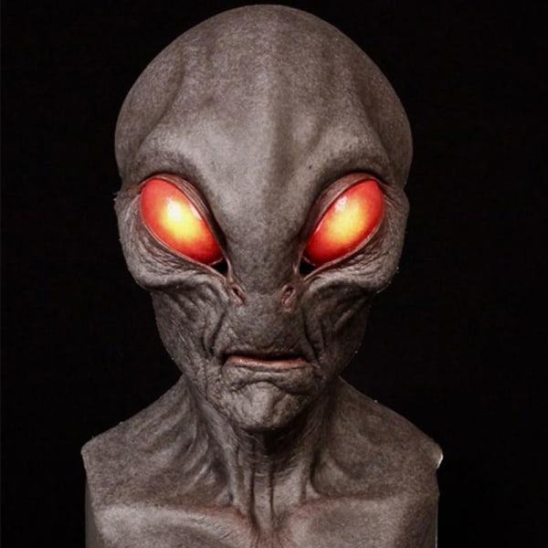 Alien Lateksimaski Halloween Alien Horror Mask Päällyspeitteet (Alien [Punaiset silmät])