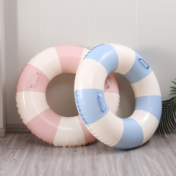 Størrelse 90 Barn Sommer Stripe Oppblåsbar Svømme Ring Leke A