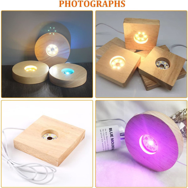 10*2cm, (pyöreä, lämmin valo), 1 pakkaus, LED-yövalon jalusta, USB