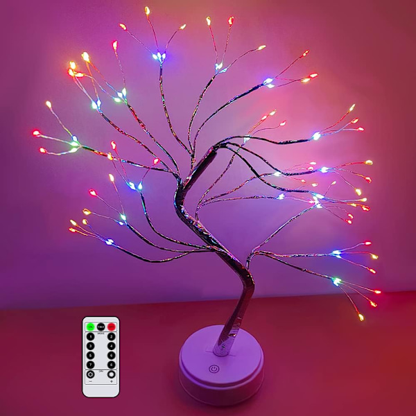 Monivärinen LED-puuvalo kaukosäätimellä, 108 säädettävää sisätilan valosarjaa F:lle Material: Polyester Material: Polyester