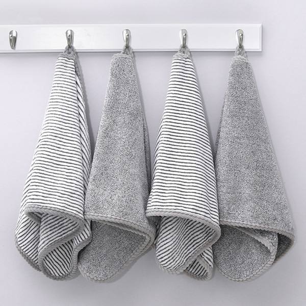 TG Mikrofiber Duschhandduk för Kropp, Handduksset för Badrum Stripe