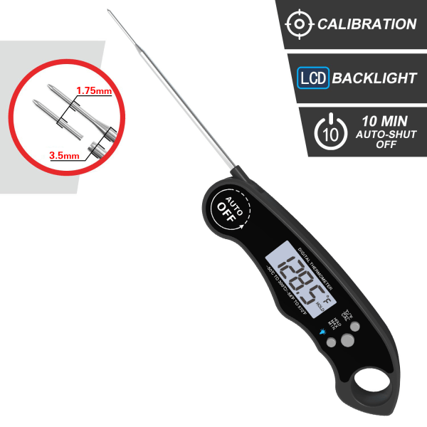 TG Kötttermometer, Instant Read Cooking Thermometer, Digital Food