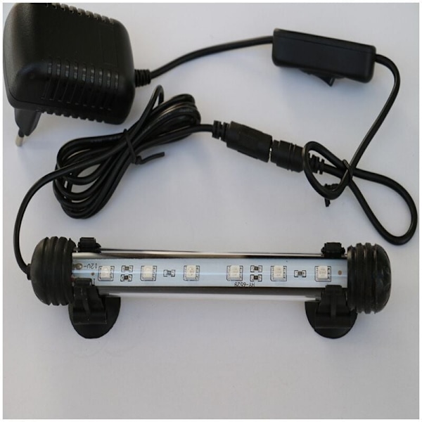 LED Akvarielys Lampe, LED Akvarielys, Amfibisk LED Fisketank Belysning Dykkerlys, Energibesparende Lampe, Ingen støj (Hvid 18cm)..DEBUNS