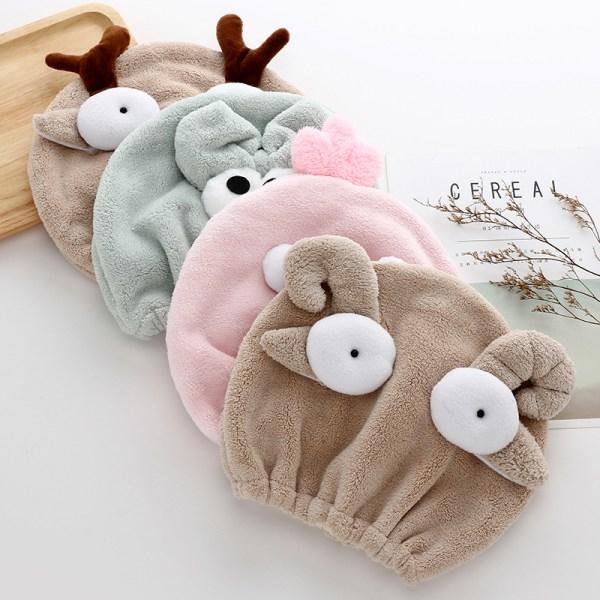 TG-keps, 1 styck Cartoon Rose Keps Spa Duschhandduk och