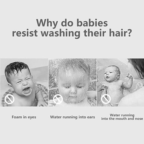 TG Baby shower for at vaske hår | Justerbar hårtvättshatt med vidgat hörselskydd | Tecknad huvudskydd schampohatt Skydda håret