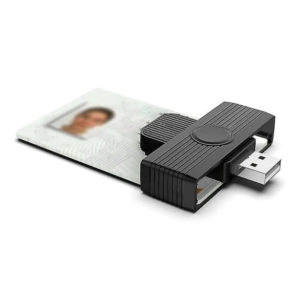 Rocketek Smart Card Cac-ID Sim-kortläsare Bankkort Skattedeklarasjon Iso 7816