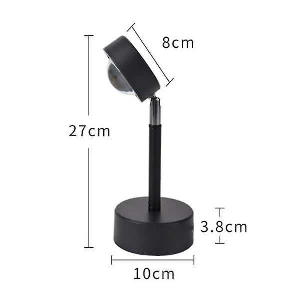 Solnedgångsprojektorlampa, LED-projektorljus, golvstativ Modern lampa