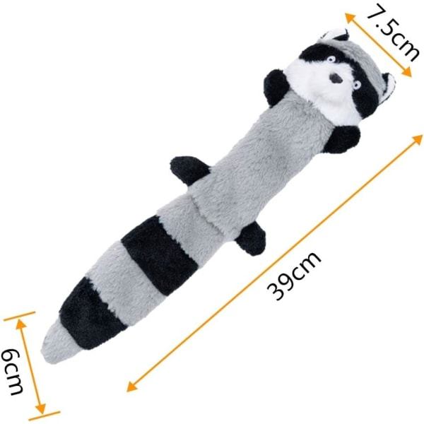 Galaxy 2-pack plysch pipande hundleksaker, interaktiv hundleksak med pip och skrynkligt papper
