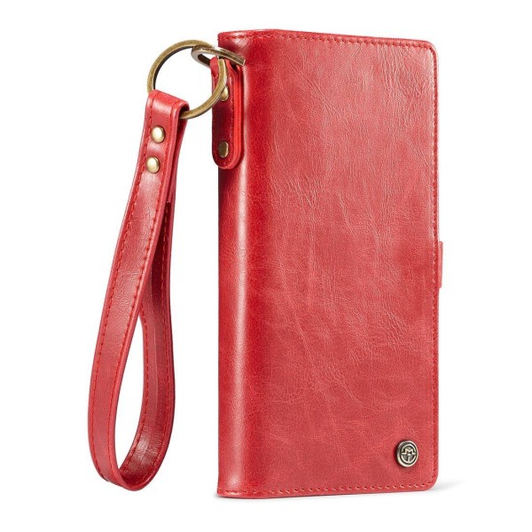 CaseMe Plånboksfodral med magnetskal til iPhone 7/8 Plus Röd Röd